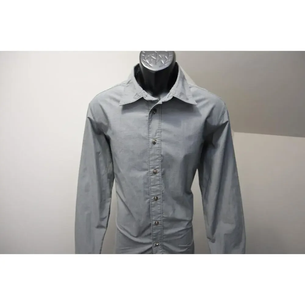 North Face Button Up Camp Shirt Casual Gray Hiking‎ Outdoors Mens Size Medium